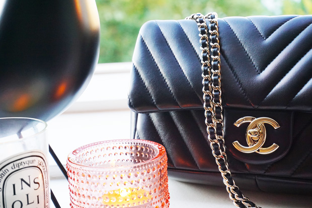 Chanel chevron flap bag