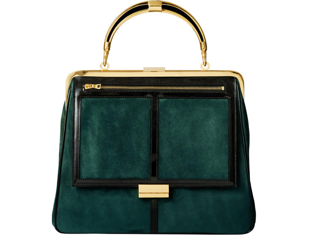 Balmain x H&M green handbag