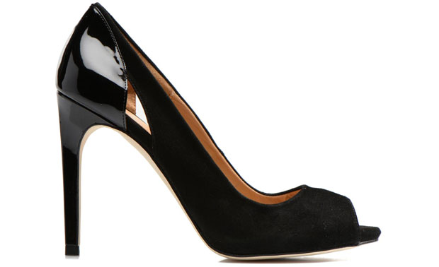 Sarenza schoenen loulou au loco zwart peep toe