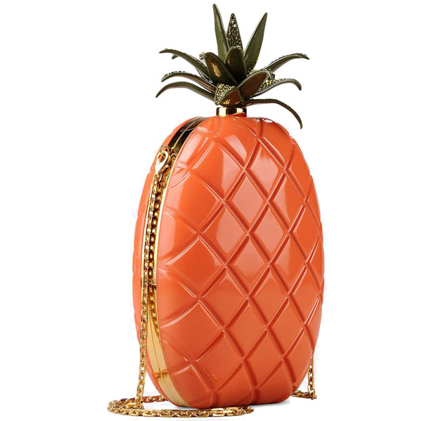 Valentino pineapple clutch