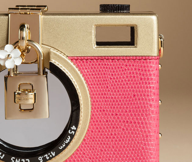 Dolce & Gabbana camera clutch pink
