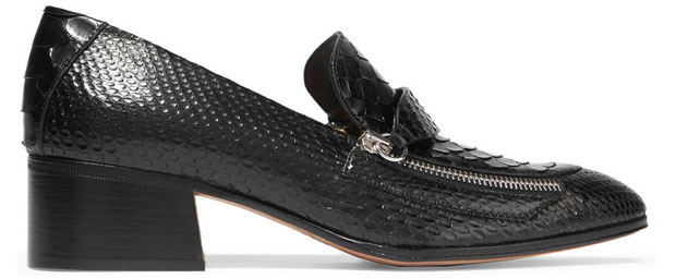 Chloé Python loafers