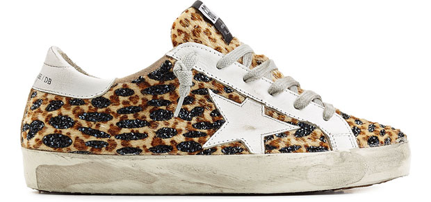 Golden Goose sneakers leopard crystals