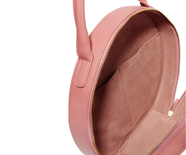 Mansur Gavriel Circle bag Blush pink details