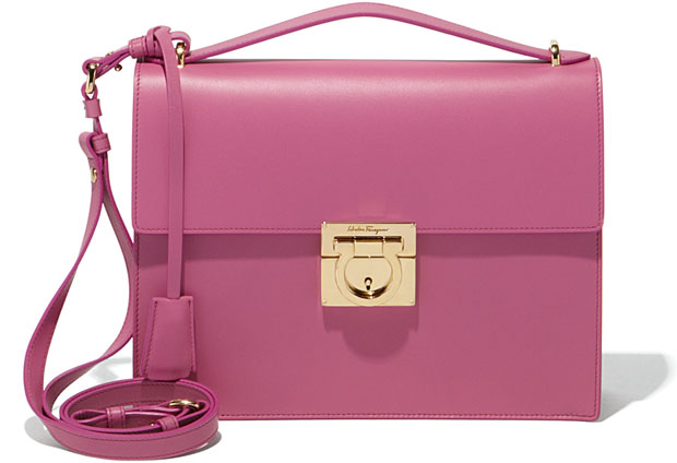 Salvatore Ferragamo medium Gancio pink