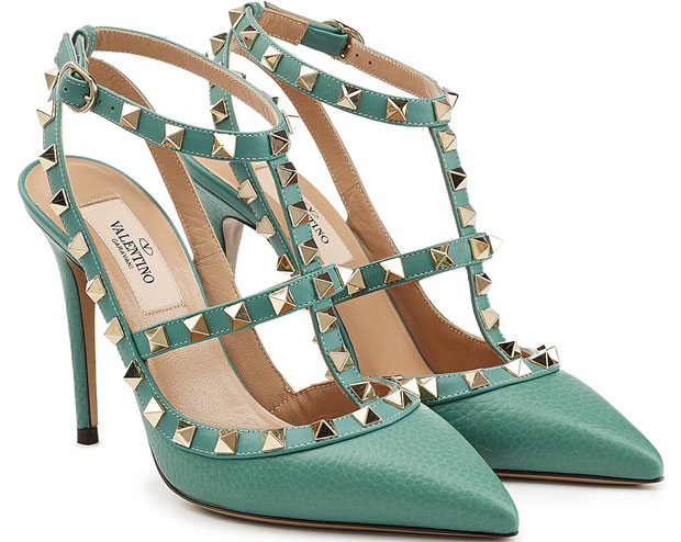 Valentino Rockstud pumps seagreen