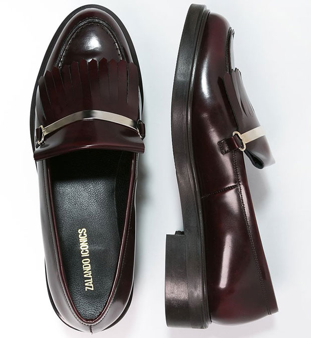 Zalando Iconics loafers rood