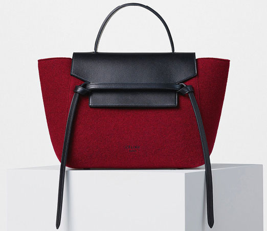 Céline herfst 2016 mini Belt red felt