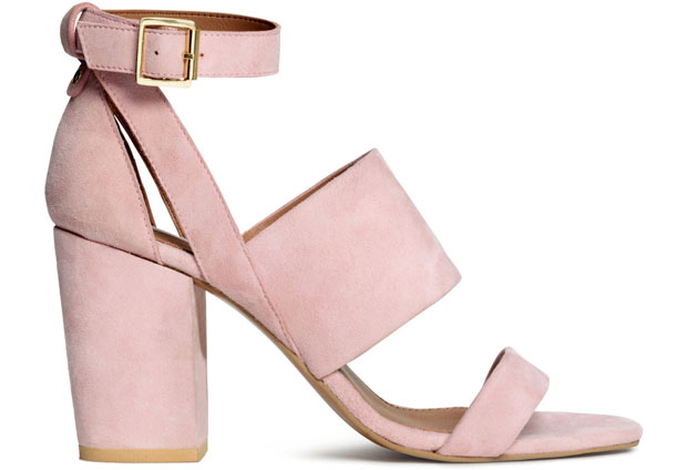 H&M Premium pink leather sandals