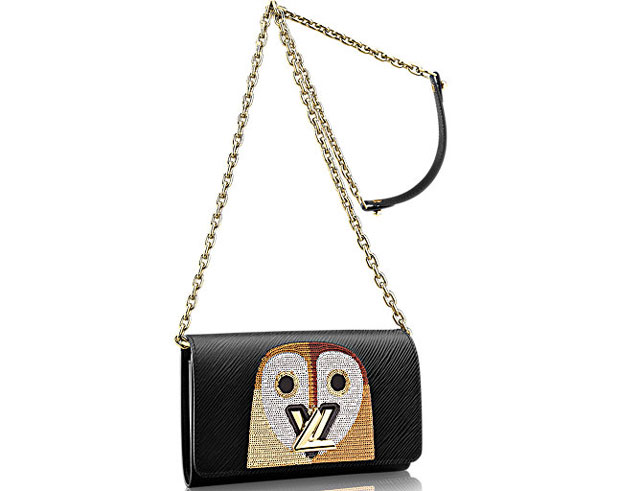 Louis Vuitton Portefeuille Twist Chain cuir epi owl