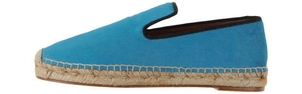 Céline espadrilles pony hair blue