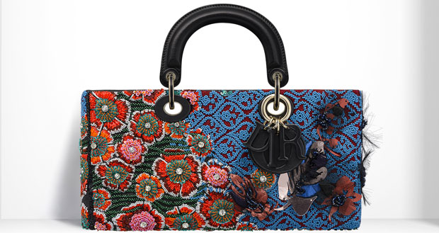 Dior Runway bag embroiled sequins flowers