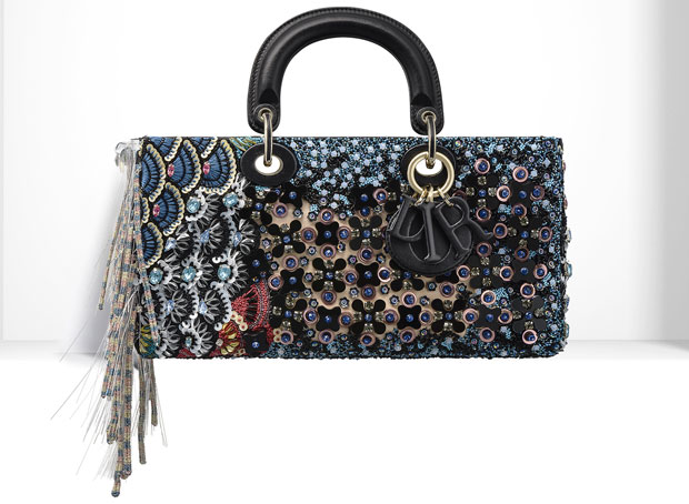 Dior Runway bag embroiled sequins fringes