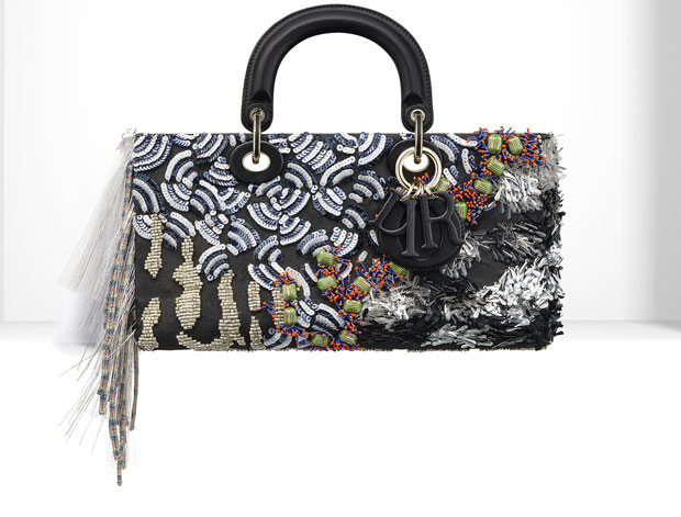 Dior Runway bag embroiled sequins fringes