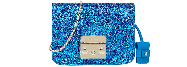 Furla Metropolis tas bluette glitter