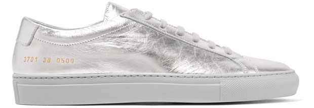 Common Projects sneakers Achilles metallic silver