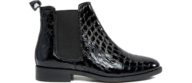 Office Amble Chelsea boots black croc