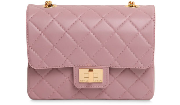 Designinverso quilted pvc bag pink
