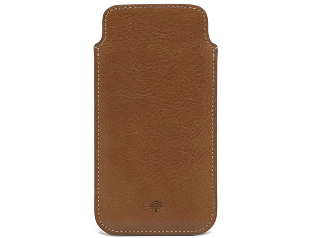 Mulberry oak natural leather iphone case