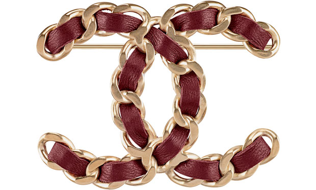 Chanel brooch leather Paris Rome