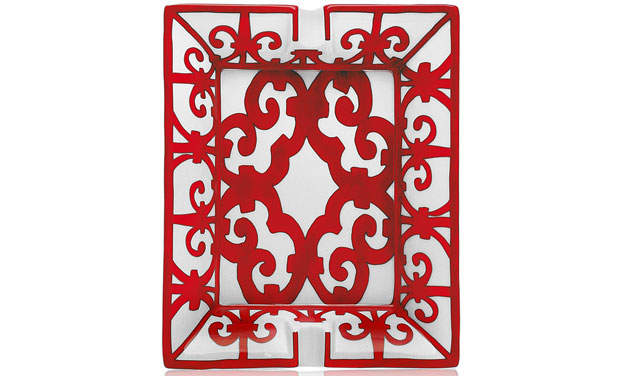 Hermès asbak Balcon du Guadalquiver rood