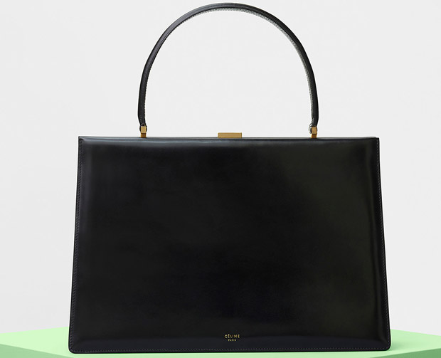 Céline tassen summer 2017 Medium Clasp sleek calfskin black