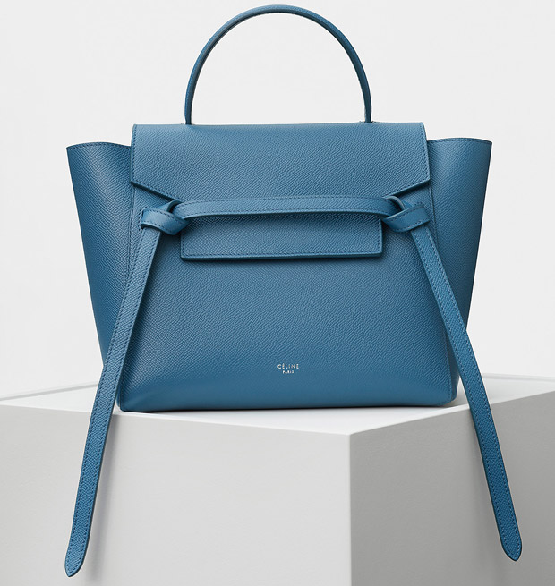 Céline tassen summer 2017 Micro Belt washed blue