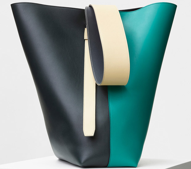 Céline tassen summer 2017 small Twisted Cabas cactus marble green