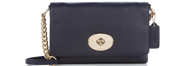 Coach Crosstown crossbody blauw