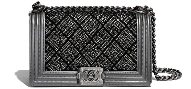 Chanel spring summer 2017 boy bag medium grey 
