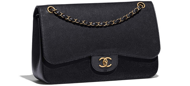 Chanel spring summer 2017 classic flap caviar black
