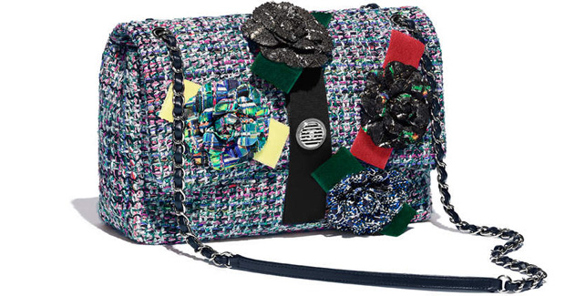 Chanel spring summer 2017 flap bag tweed