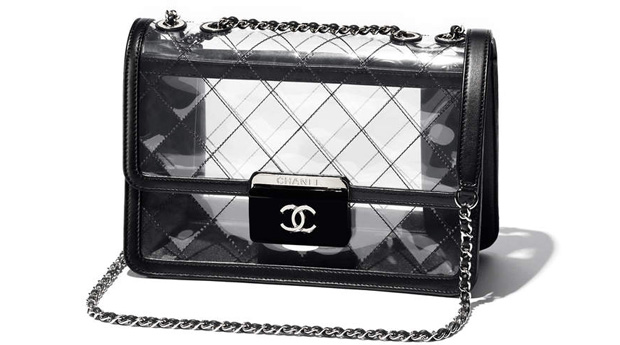 Chanel spring summer 2017 flap bag clear pvc