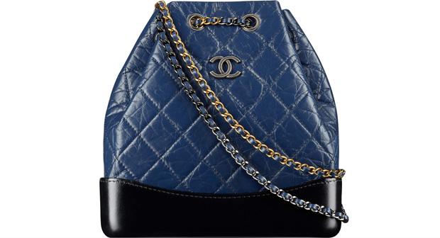 Chanel spring summer 2017 Gabrielle bucket bag blue