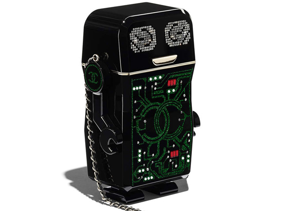 Chanel spring summer 2017 robot clutch perspex