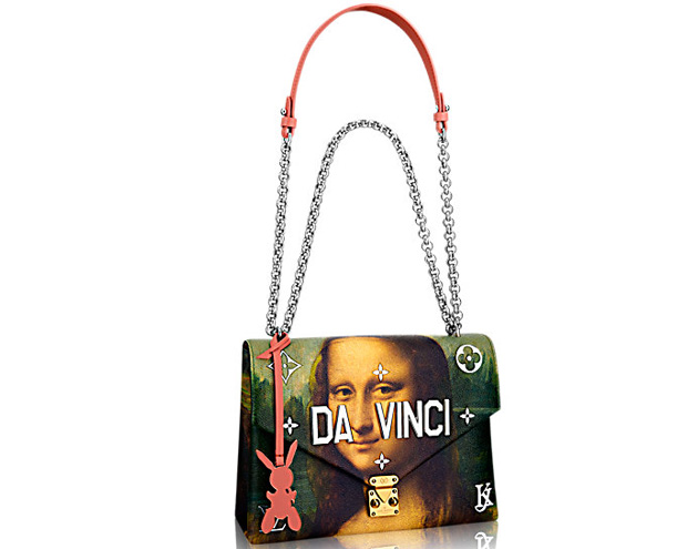 Louis Vuitton Masters LV x Jeff Koons chain bag Da Vinci