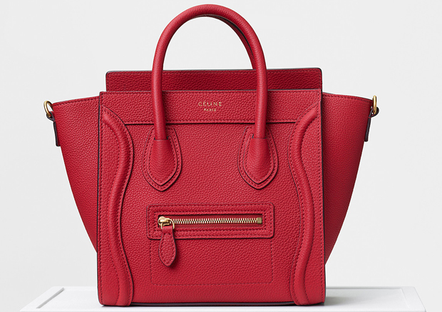 Céline fall winter 2017 nano luggage red