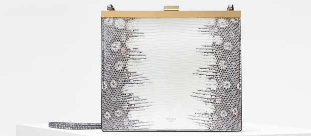 Céline fall winter 2017 mini clasp pouch lizard