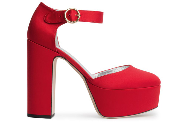 ALEXACHUNG platform pumps red