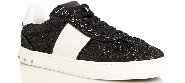 Valentino Flycrew sneakers glitter zwart