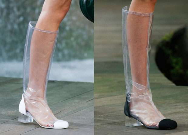 Chanel spring summer 2018 clear pvc boots