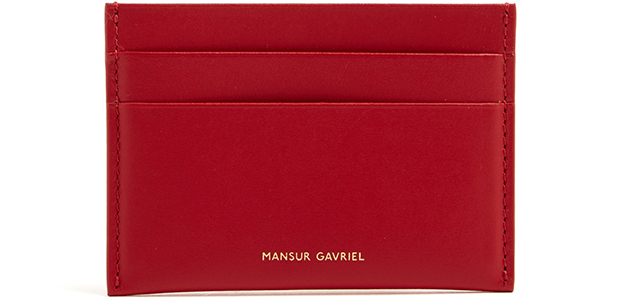 Mansur Gavriel cardholder red