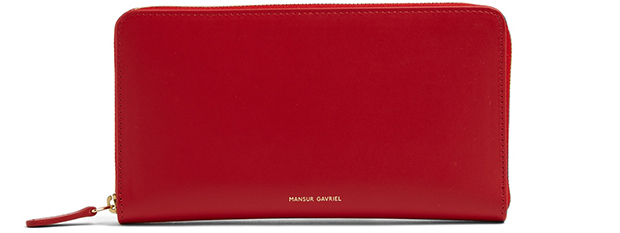 Mansur Gavriel continental wallet red
