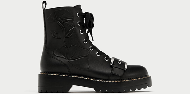 Zara enkellaarzen combat boots