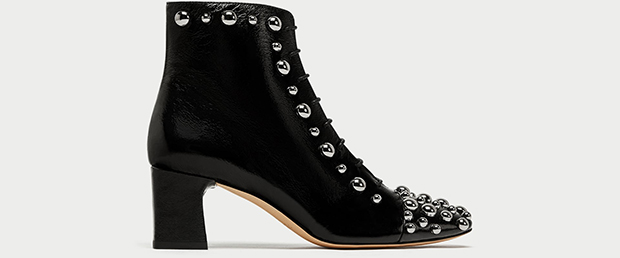 Zara enkellaarzen studs