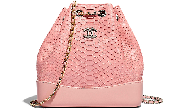 Chanel spring/summer pre-collection 2018 Gabrielle Backpack python pink