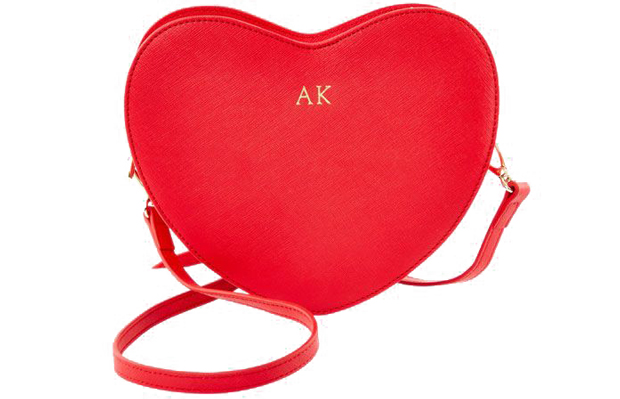 The Daily Edited heart crossbody red