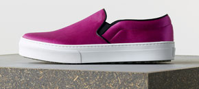 Céline skate slip ons fuchsia satin