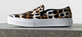 Céline skate slip ons leopard print