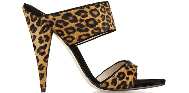 Miu Miu leopard mules
